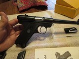 1980 LNIB Ruger Standard 22 LR Semi-auto Pistol, 95% Condition, Original Box/Papers, 2 Magazines - 2 of 14