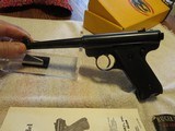 1980 LNIB Ruger Standard 22 LR Semi-auto Pistol, 95% Condition, Original Box/Papers, 2 Magazines - 3 of 14