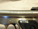 1990 Ruger MK II Target Pistol, 22LR, Ni-Plated, 1 Mag, 6.75" Taper Barrel, Target Sights - 7 of 9