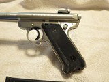 1990 Ruger MK II Target Pistol, 22LR, Ni-Plated, 1 Mag, 6.75" Taper Barrel, Target Sights - 9 of 9