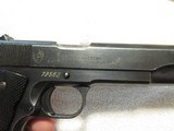 1952 Argentina Sistema Mod 1927 1911 Pistol, 45 ACP, Original Finish, Solid Black Rubber Grips, Numbers Match except Mag - 3 of 10
