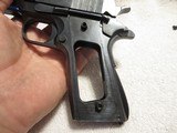 1952 Argentina Sistema Mod 1927 1911 Pistol, 45 ACP, Original Finish, Solid Black Rubber Grips, Numbers Match except Mag - 9 of 10