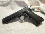 1952 Argentina Sistema Mod 1927 1911 Pistol, 45 ACP, Original Finish, Solid Black Rubber Grips, Numbers Match except Mag - 1 of 10