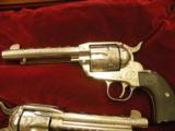 Ruger Vaquero 45 Colt Match Set hand engraved Consecutive Serial Numbers. - 4 of 8