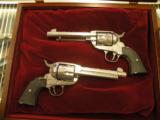 Ruger Vaquero 45 Colt Match Set hand engraved Consecutive Serial Numbers. - 1 of 8