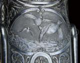 Amazing J Purdey & Sons 12-bore Heavy Game Gun with Chiselled American Game Bird Engraving 2 Barrel Sets and Case - 5 of 8