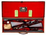 Exceptionally Rare Possibly Unique True pair 12-bore Boxlock Ejector Daniel Fraser Shotguns - 1 of 13
