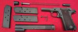 MINTY 1943 ALL COLT 1911A1 U.S. PISTOL WITH 3 MAGS HOLSTER WEB BELT & POUCH - 8 of 15