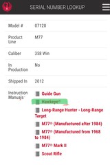 RUGER M77 HAWKEYE-358 WINCHESTER-UNFIRED!!! - 11 of 11