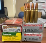 300 SAVAGE FACTORY AMMO, HANDLOADS, ONCE-FIRED BRASS - 2 of 4