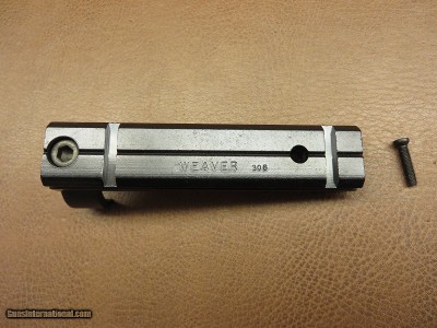 Weaver #306 No Drill Scope Base For Ruger Mark 1 & Mark II .22 Target Pistol