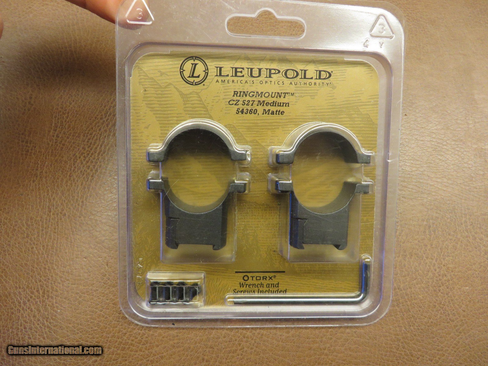 Leupold #54360 Scope Rings For CZ Model 527