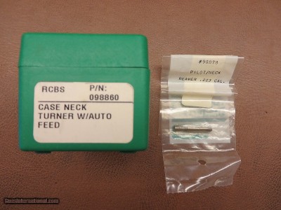 R.C.B.S. Case Neck Turner W/Auto Feed and .223 Pilot