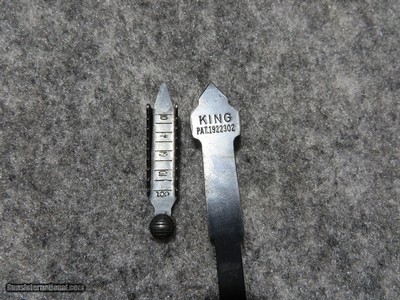 King Adjustable Rifle Sight With Elevator