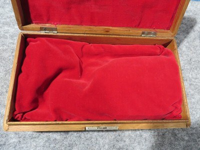 Vintage Wooden Cigar Box / Handgun Display Case
