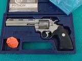 Colt Python 6" Stainless ANIB with Case and Sleeve .357 - 2 of 14