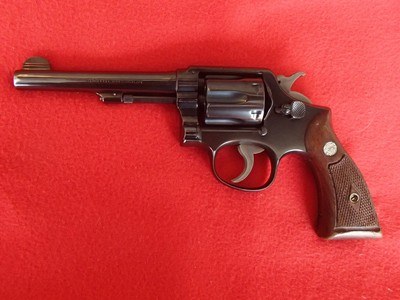 Smith Wesson M&P Pre-Model 10 Post-War 5 inch Barrel .38 Spl Excellent Circa 1946 - Image 10 of 15