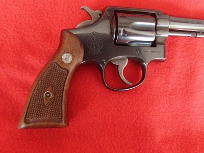 Smith Wesson M&P Pre-Model 10 Post-War 5 inch Barrel .38 Spl Excellent Circa 1946 - Image 2 of 15