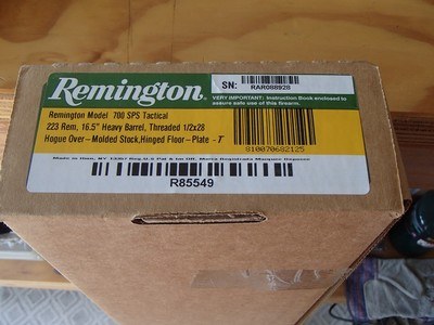Remington 700 SPS Tactical .223 Heavy Barrel 16.5