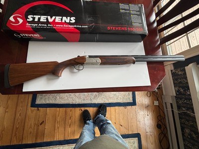 Stevens Model 555E over/under 20 Ga. Shotgun - Image 2 of 12
