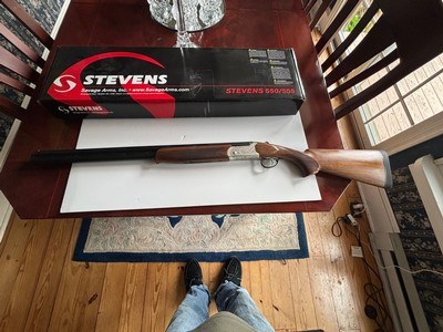 Stevens Model 555E over/under 20 Ga. Shotgun - Image 1 of 12