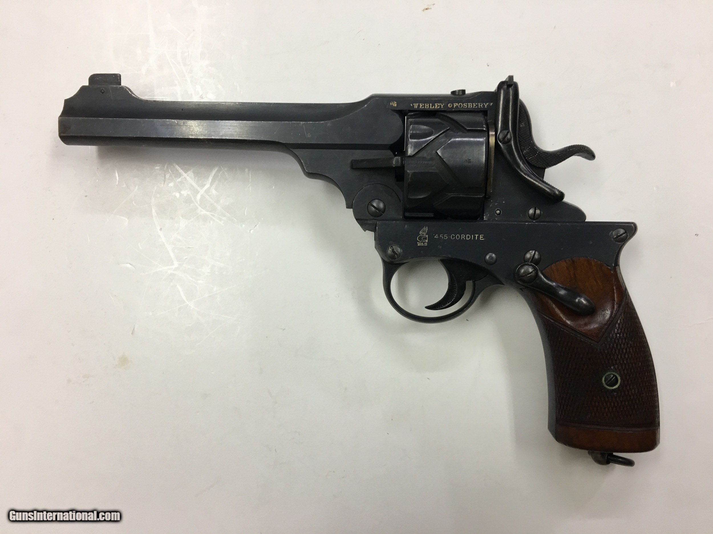 Webley Fosbery Target Model 1914 W 6 Barrel And Target Sights 3794