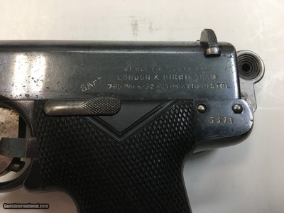 Webley & Scott Model 1905 .32 ACP with Lever Safety - Image 2 of 2