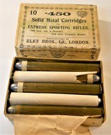 One Box of ten 450 Express Cartridges. Eley Bros., Ld., London - 8 of 11