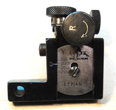 Lyman 58 RS Receiver Sight for a Remington Model 513T Target rifle.