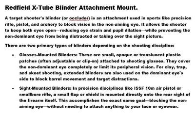 Redfield X-Tube Target Sighting System with RARE Blinder Mounting Attachment. - Image 12 of 14