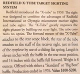 Redfield X-Tube Target Sighting System with RARE Blinder Mounting Attachment. - Image 14 of 14