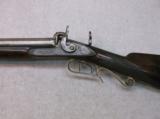 Antique J.C. Welles Side by Side Combination 14ga Shotgun and 40 Cal Rifle - 8 of 15