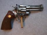 Colt Python 357 Magnum Revolver Nickel 4" Barrel - 2 of 15