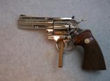 Colt Python 357 Magnum Revolver Nickel 4" Barrel - 1 of 15