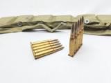 Turkish 8mm Mauser in Clips & Bandoliers 630 rounds Stk #A564 - 1 of 5