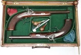Cased Target - Germanic Half Stock Pistol Set - .38 Cal – Made By G F Stomer – Stk# P-33-77 - 3 of 25