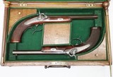 Cased Target - Germanic Half Stock Pistol Set - .38 Cal – Made By G F Stomer – Stk# P-33-77 - 2 of 25