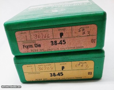 RCBS 38-45 Full Die Set – Reloading – Trim – Form – Stk# C436
