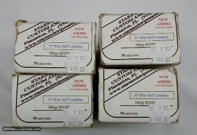 Custom 35 Winchester Self Loading Ammunition – Stk# C437