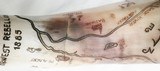 Powder Horn – Large – Tan to White – Scrimshawed Map Horn - C461 - 2 of 6