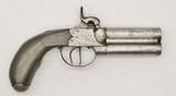 Original - O/U - Muff Pistol - .57Cal - Percussion - Belgium Proofs - Stk# P-37-82 - 1 of 12