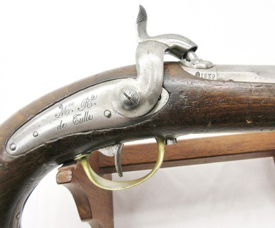 Original - French - Marine - Navel - Pistol - Percussion - 62 Cal - Mre Rle de Culle - Stk# P-35-88 - Image 5 of 19
