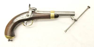 Original - French - Marine - Navel - Pistol - Percussion - 62 Cal - Mre Rle de Culle - Stk# P-35-88 - Image 13 of 19