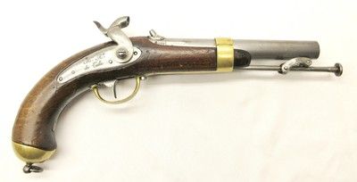 Original - French - Marine - Navel - Pistol - Percussion - 62 Cal - Mre Rle de Culle - Stk# P-35-88 - Image 11 of 19