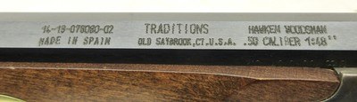 Hawken - Woodsman - 50 Caliber - Percussion - Left Hand - Traditions - Stk# P-38-48 - Image 3 of 16
