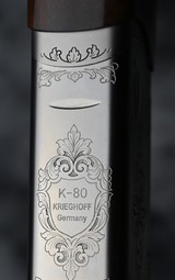 Krieghoff K80 Nickel Pins and Top Latch Sporter 12ga 32