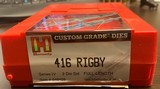 Hornady .416 Rigby Full Length 2 die set Custom Grade Dies - 1 of 2