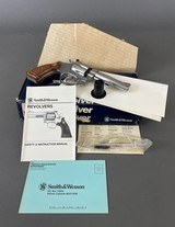 Smith & Wesson Model 63-3 .22LR 4" stainless w/box and S & W test target - 1 of 15