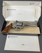 Smith & Wesson Model 63-3 .22LR 4" stainless w/box and S & W test target - 2 of 15