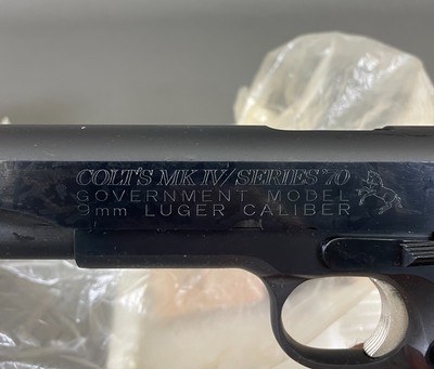 Colt Government Model Mark 1V Series 70 9mm Luger - Image 5 of 14